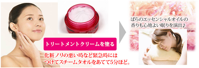 トリートメントクリームを塗る